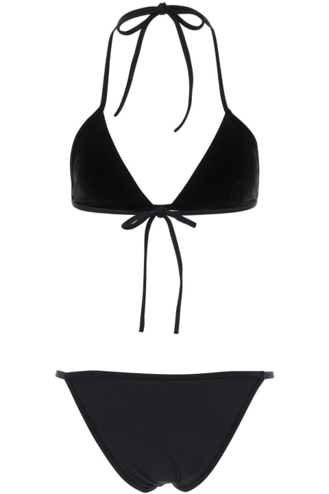 Gucci Swimwear for Women Gucci Black Stretch Nylon Bikini