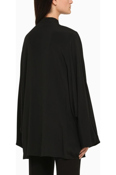 Federica Tosi Topwear for Women Federica Tosi Black Silk Blend Shirt