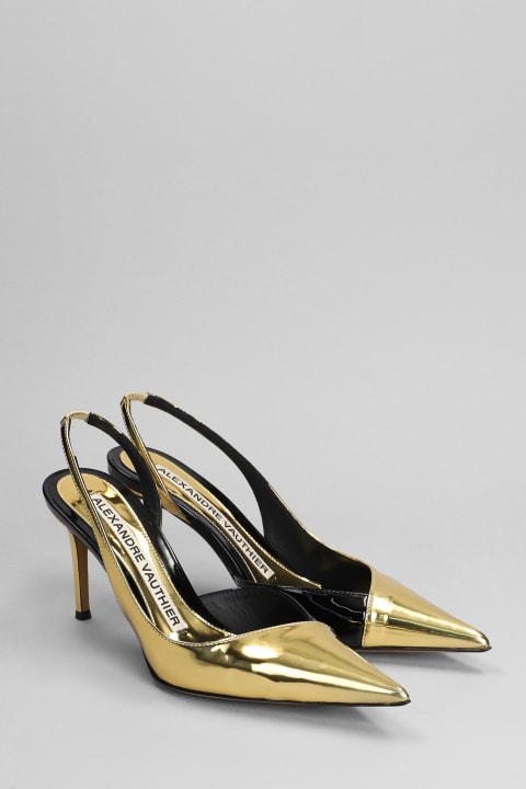 Alexandre Vauthier High-Heeled Shoes for Women Alexandre Vauthier Pumps In Gold Leather
