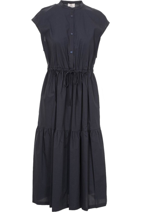 ウィメンズ Woolrichのワンピース＆ドレス Woolrich Button Detailed Drawstring-waist Ruched Dress