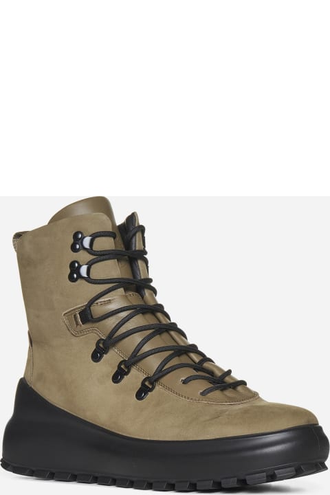 Boots for Men Stone Island Leather Hiking Boots
