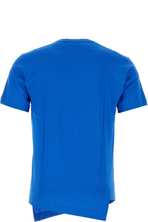 メンズ新着アイテム Comme des Garçons Shirt Cerulean Blue Cotton Comme Des Garã§ons Shirt X Lacoste T-shirt