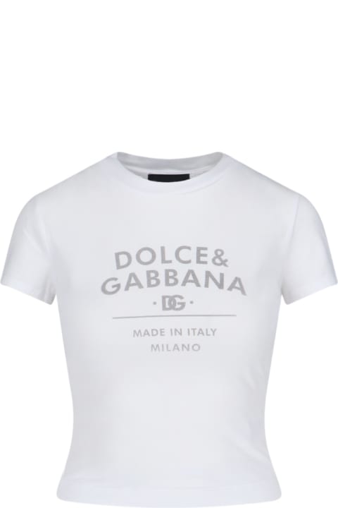 Dolce & Gabbana Womenのセール Dolce & Gabbana Cotton Crew-neck T-shirt