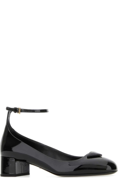 Prada High-Heeled Shoes for Women Prada Black Leather Pumps