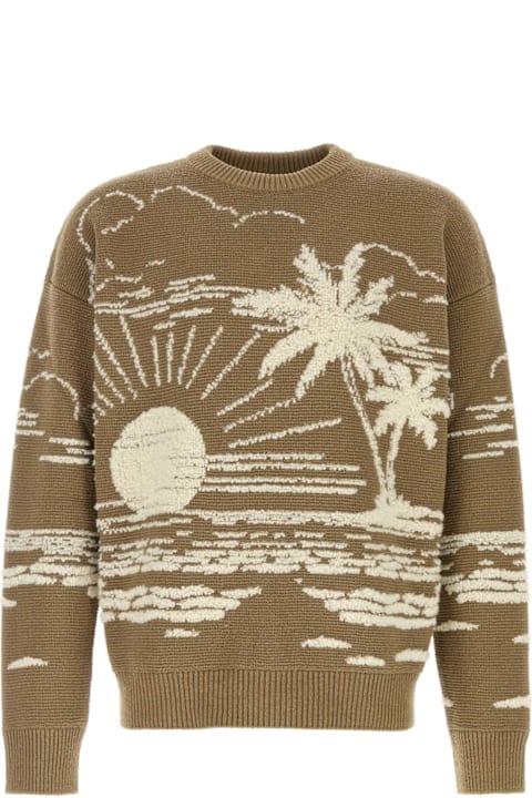 Alanui Men Alanui Embroidered Silk Blend Sweater