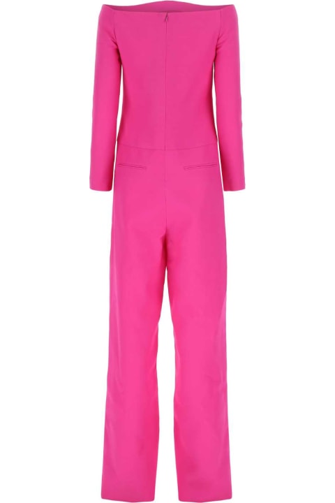 Fashion for Women Valentino Garavani Pink Pp Wool Blend Jumpsuit
