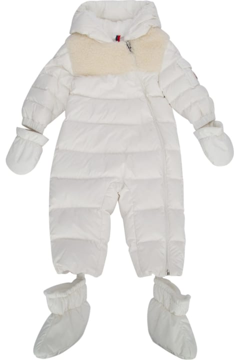 Moncler for Baby Boys Moncler Logo Patch Padded Snowsuit