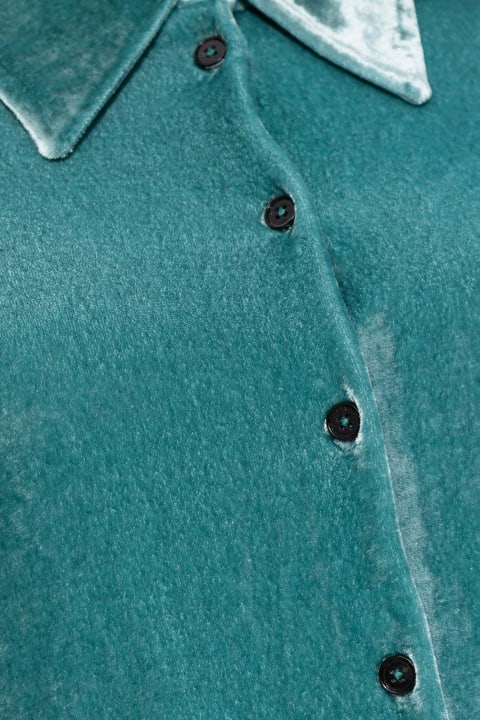 Jil Sander Topwear for Women Jil Sander Velvet Long-sleeved Shirt