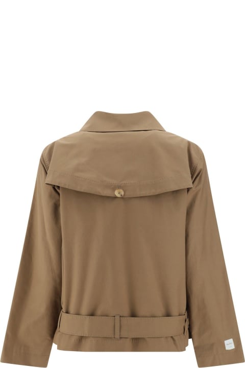 Coats & Jackets for Women Max Mara The Cube Sportmax Buttoned Belted Trench Coat