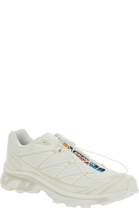 أدوات منزلية Salomon 'xt-6 S/lab' White Sneakers With Drawstring In Mesh And Tech Fabric