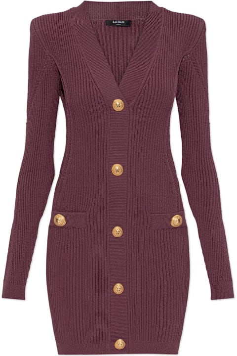Homeware Balmain Balmain Dress With Decorative Buttons
