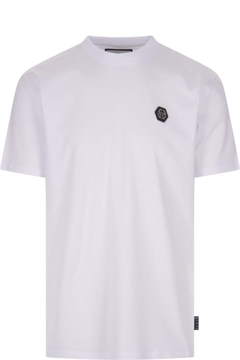 Philipp Plein Topwear for Men Philipp Plein White Hexagon T-shirt