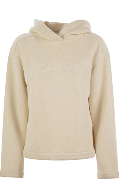 Max Mara الملابس لـ السيدات Max Mara Gary Logo Embroidered Hoodie