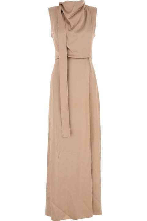 Fendi لـ Women Fendi Beige Satin Long Dress