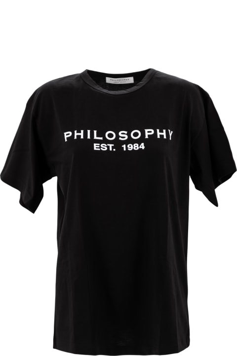 Philosophy di Lorenzo Serafini Topwear for Women Philosophy di Lorenzo Serafini Graphic-print Cotton T-shirt