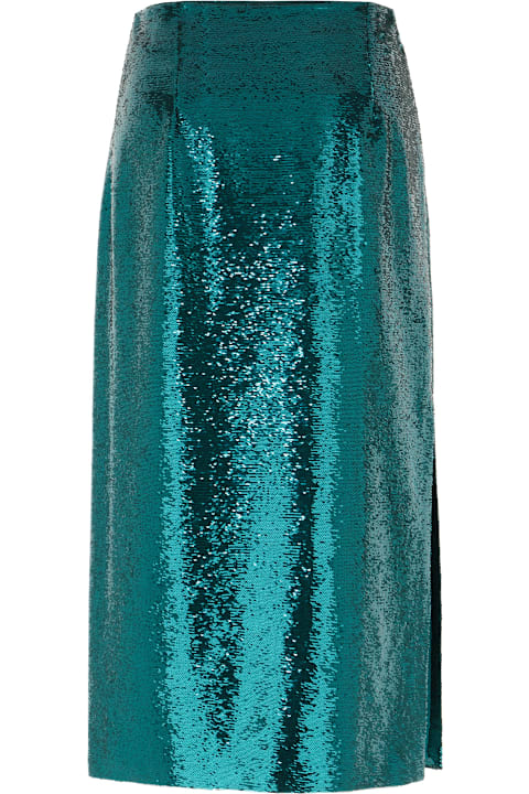 Genny Clothing for Women Genny Teal Green Polyester Skirt