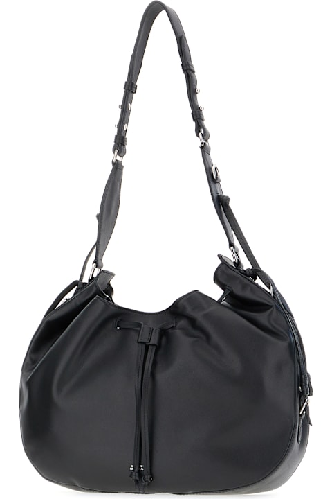 Isabel Marant for Kids Isabel Marant Black Leather Hobo Bolton Shoulder Bag