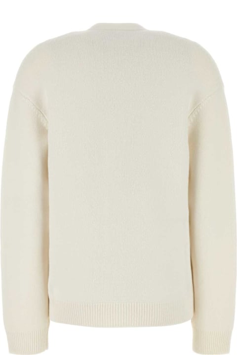 Fendi لـ Women Fendi White Cashmere Blend Cardigan