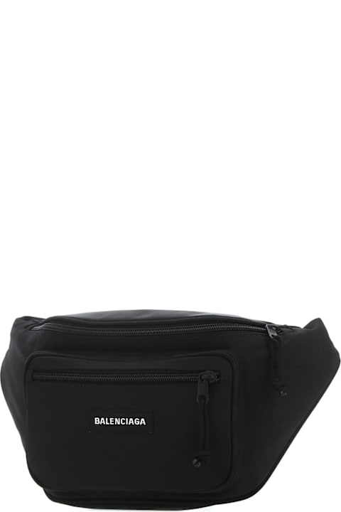 Homeware Balenciaga Black Nylon Explorer Belt Bag