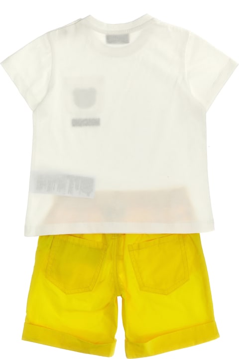 Moschino for Kids Moschino T-shirt + Logo Embroidery Shorts