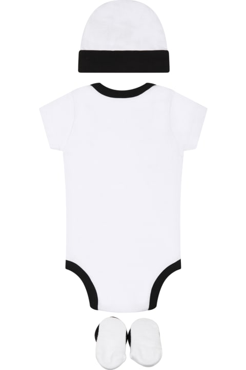 Nike for Kids Nike White Set For Baby Kids With Iconic Swoosh