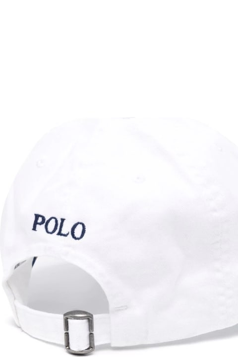 Ralph Lauren Accessories & Gifts for Boys Ralph Lauren White Baseball Hat With Blue Pony