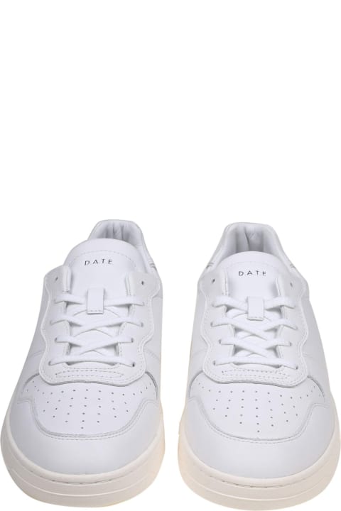 ウィメンズ D.A.T.E.のスニーカー D.A.T.E. Court Sneakers In White Leather