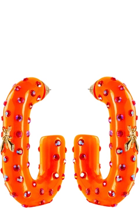 Patrizia Pepe Earrings for Women Patrizia Pepe Rhinestone Ring Earrings