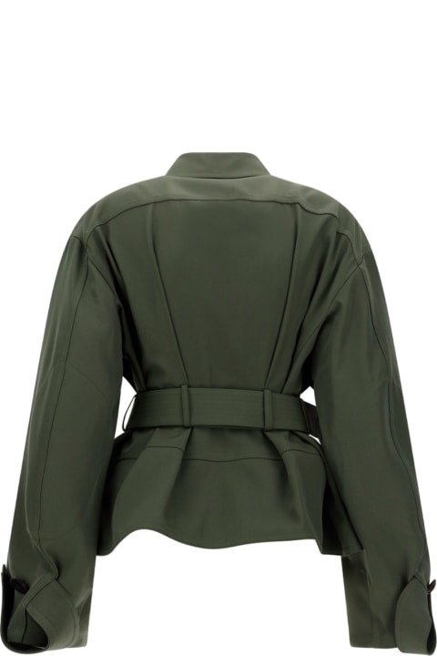 Coats & Jackets for Women Alexander McQueen Military Jacket With Ruffles