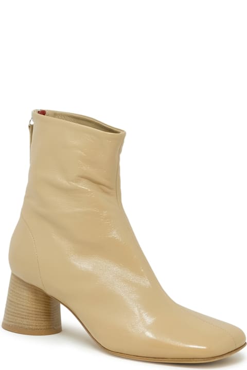 Halmanera Boots for Women Halmanera Halmanera Leather Glaze Ankle Boots