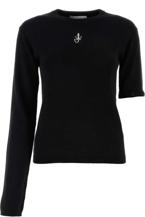 J.W. Anderson Fleeces & Tracksuits for Women J.W. Anderson Black Silk Blend Sweater
