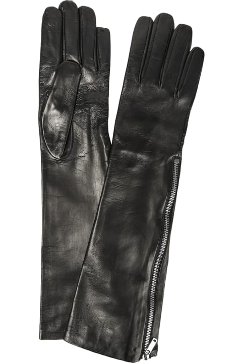 Jil Sander for Women Jil Sander Zip Gloves Medium