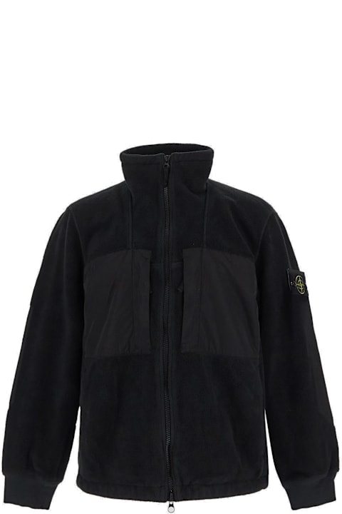 Stone Island Clothing for Men Stone Island Logo Patch Zip-up Jacket