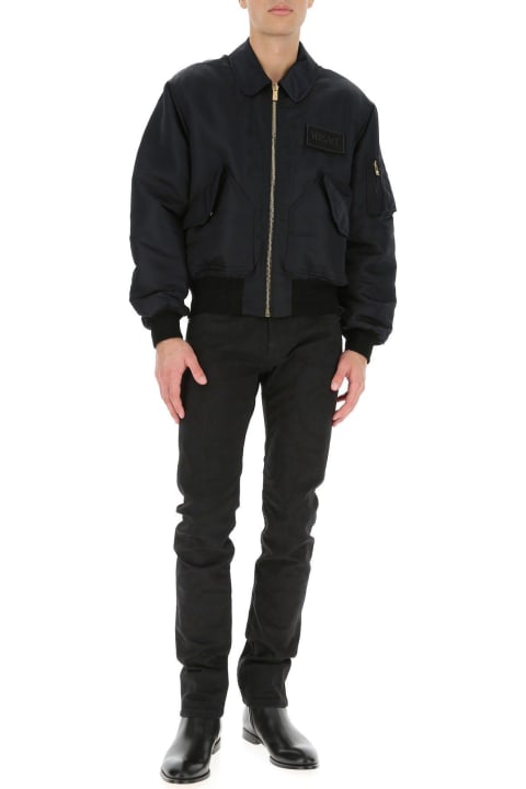 Versace for Men Versace Black Nylon Padded Jacket