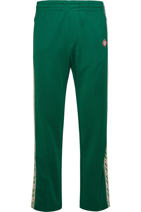 Casablanca Pants for Men Casablanca Green Cotton Blend Joggers