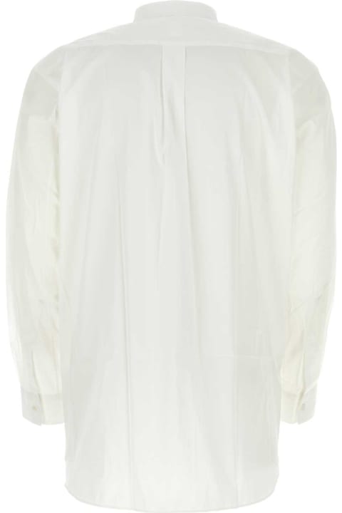 Fashion for Men Comme des Garçons Shirt White Poplin Comme Des Garã§ons Play X Lacoste Shirt