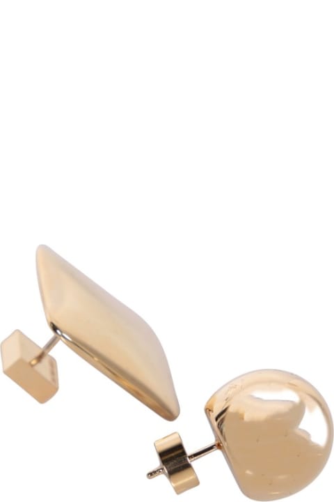 Jacquemus Jewelry for Women Jacquemus Les Rond Carre Gold Earrings