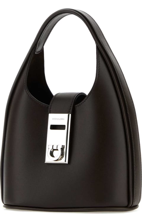 Ferragamo for Women Ferragamo Dark Brown Leather Handbag