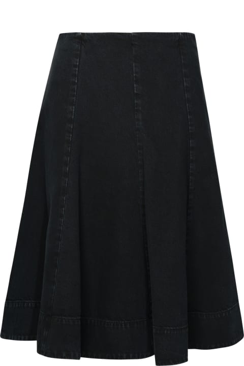 Khaite Skirts for Women Khaite Black Cotton Blend Skirt
