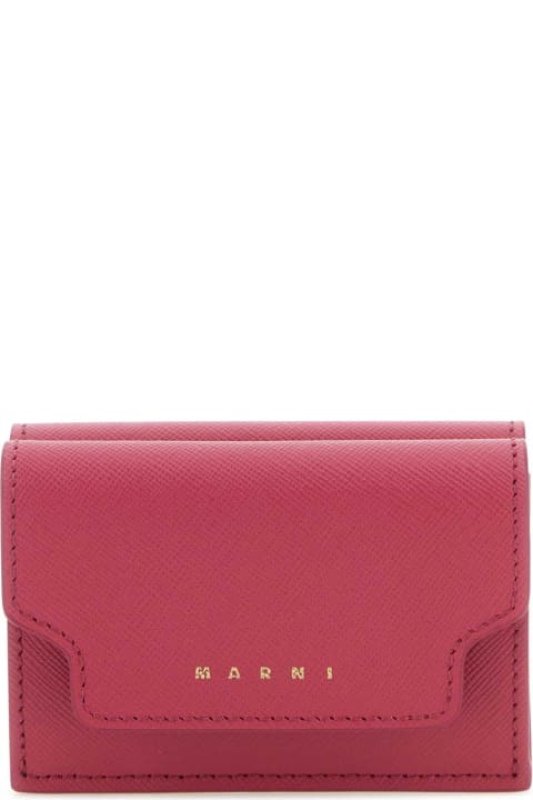 Homeware Marni Tyrian Purple Leather Wallet