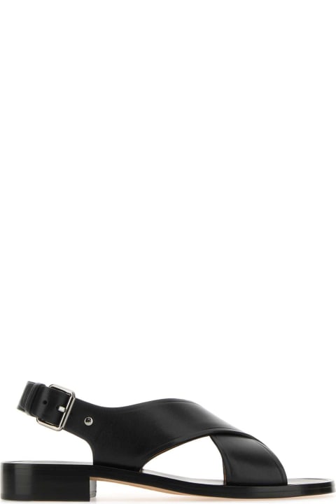 ウィメンズ Church'sのサンダル Church's Black Leather Rhonda Sandals