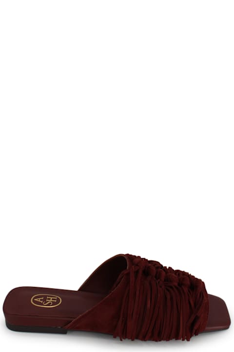 Ash Brigitte Suede Leather Mules