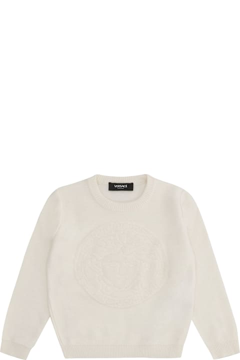 Young Versace for Women Young Versace Wool-blend Crew-neck Sweater