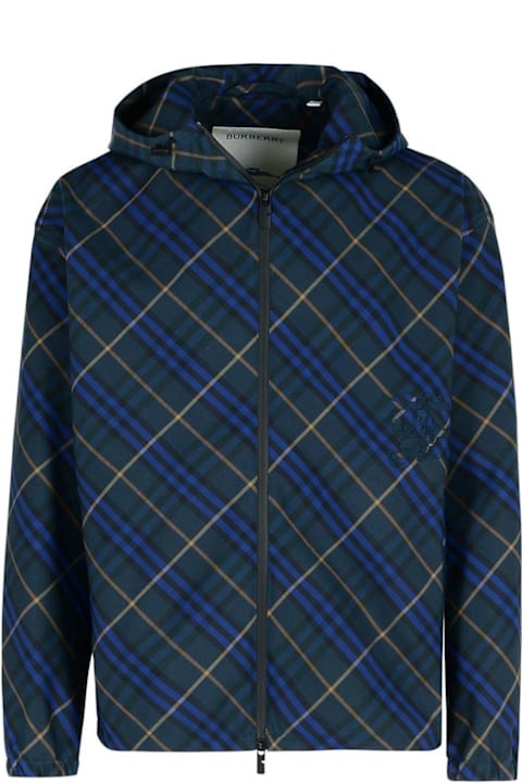 Burberry Coats & Jackets for Men Burberry Check-pattern Hooded Jacket