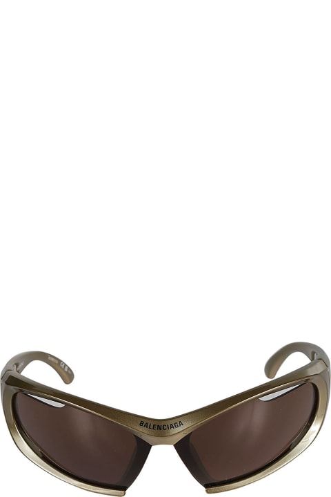 メンズ Balenciaga Eyewearのアイウェア Balenciaga Eyewear Logo Detail Biker Sunglasses