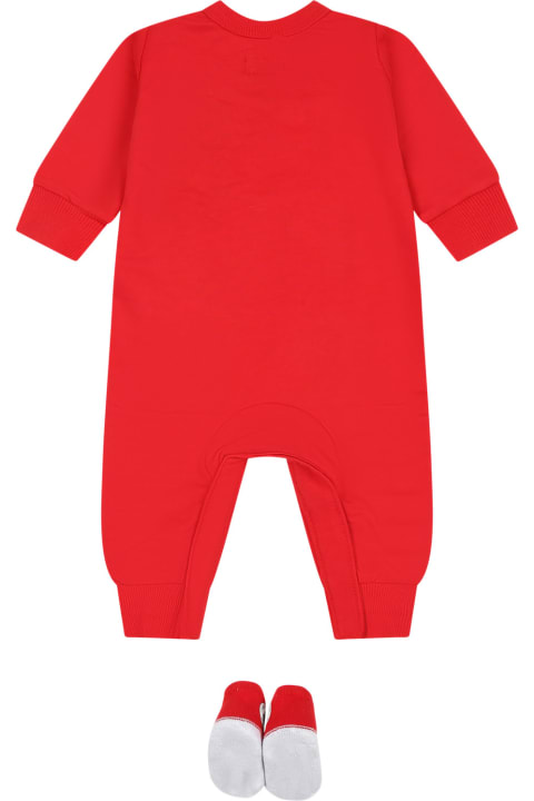 Converse Bodysuits & Sets for Baby Girls Converse Red Set For Baby Boy With Logo