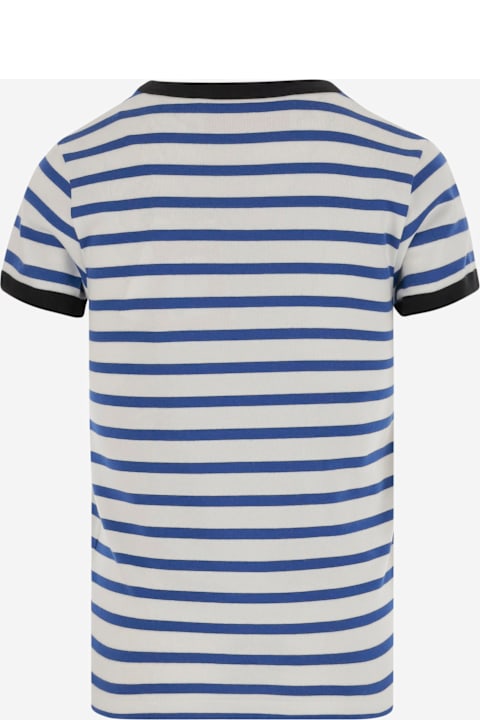 Homeware Valentino White And Blue Cotton T-shirt