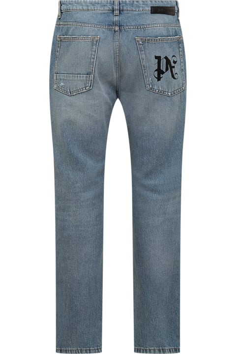 Palm Angels Jeans for Men Palm Angels Jeans With Pa Monogram