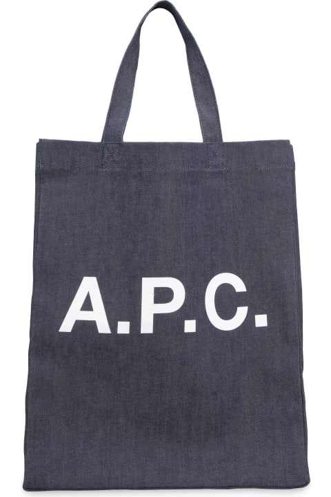 A.P.C. for Men A.P.C. Lou Logo Detail Tote Bag
