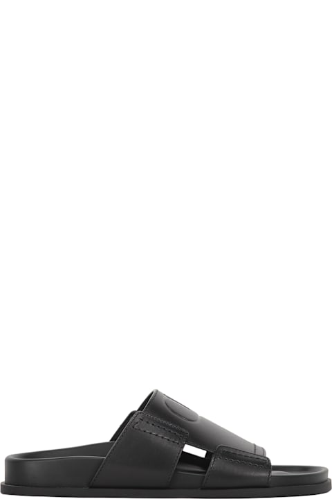 Shoes Sale for Men Valentino Garavani Leather Slides With Logo